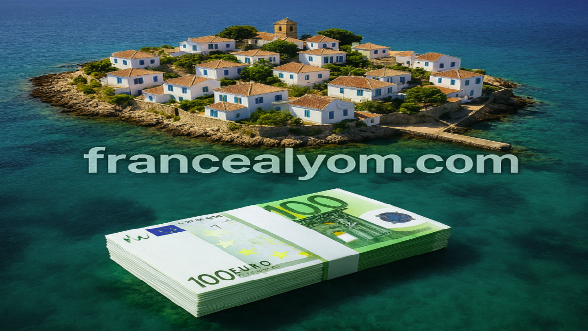 منحة مالية بقيمة 10 آلاف يورو للسكن في جزيرة فرنسية مع شعار francealyom.com