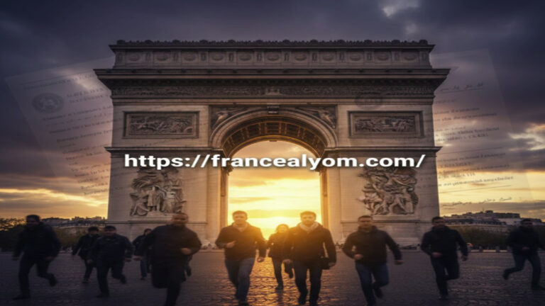 مهاجرون يركضون نحو قوس النصر في باريس، في سباق مع الزمن للحصول على الجنسية الفرنسية.