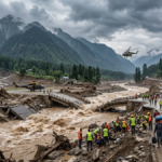 Four French nationals missing after Nepal Tibet floods as rescue teams search flooded Himalayan valleys