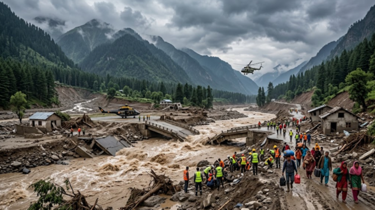 Four French nationals missing after Nepal Tibet floods as rescue teams search flooded Himalayan valleys