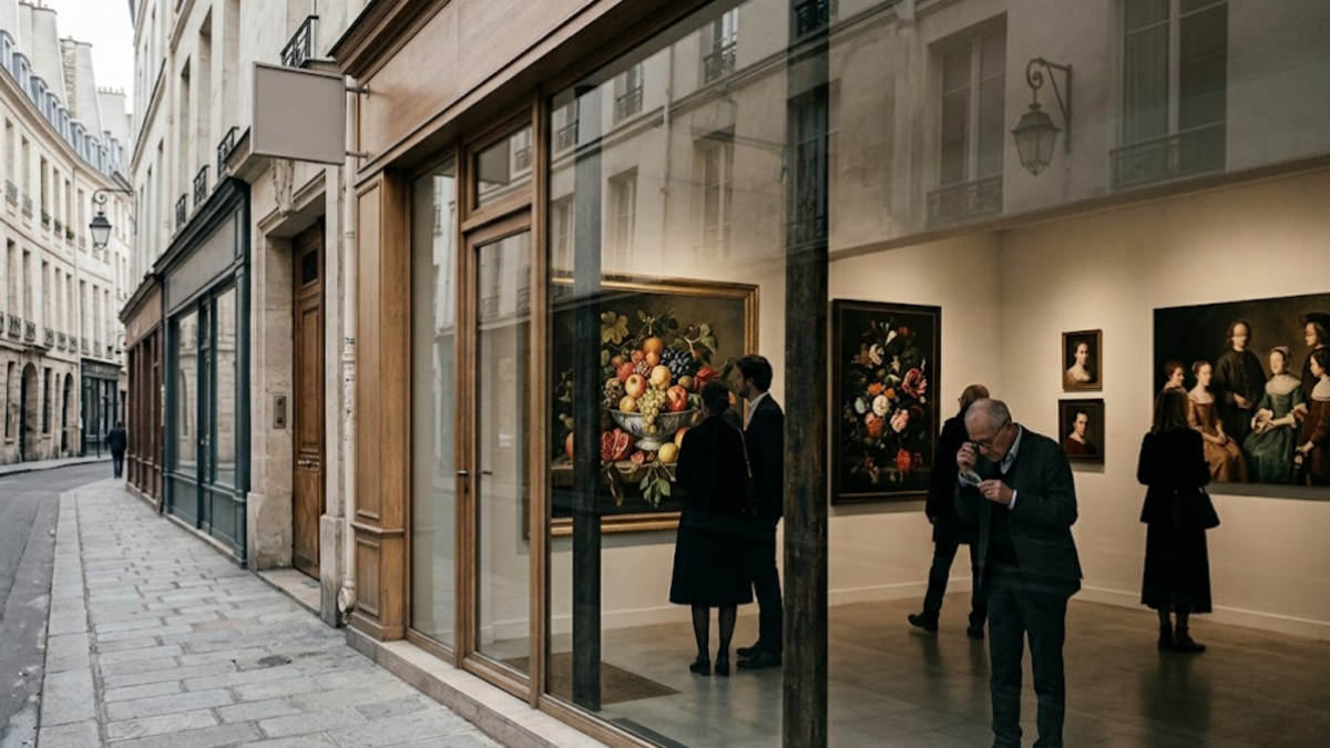 Michaël Borremans et la peinture française dans une galerie d’art à Paris