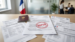 Refus de visa pour ressources insuffisantes et justificatifs financiers