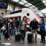 TGV arrivant à Paris avec 11 heures de retard après une nuit de perturbations