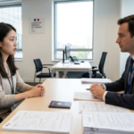 Entretien pour un visa France avec un agent consulaire