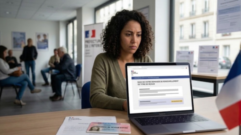 Titre de séjour expiré en attente de renouvellement en France