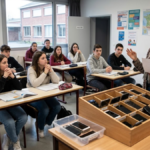 Emmanuel Macron et les smartphones au lycée en France