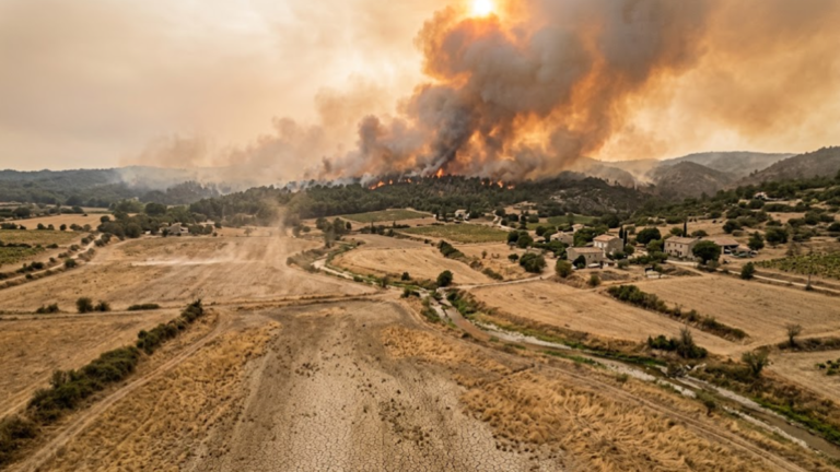 France, été le plus chaud, sécheresse et incendie de forêt