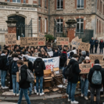 Blocus de lycées lors d’une mobilisation de lycéens