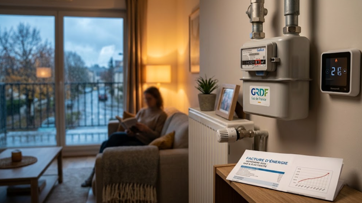 Compteur de gaz et thermostat illustrant la hausse des prix du gaz en novembre 2026.