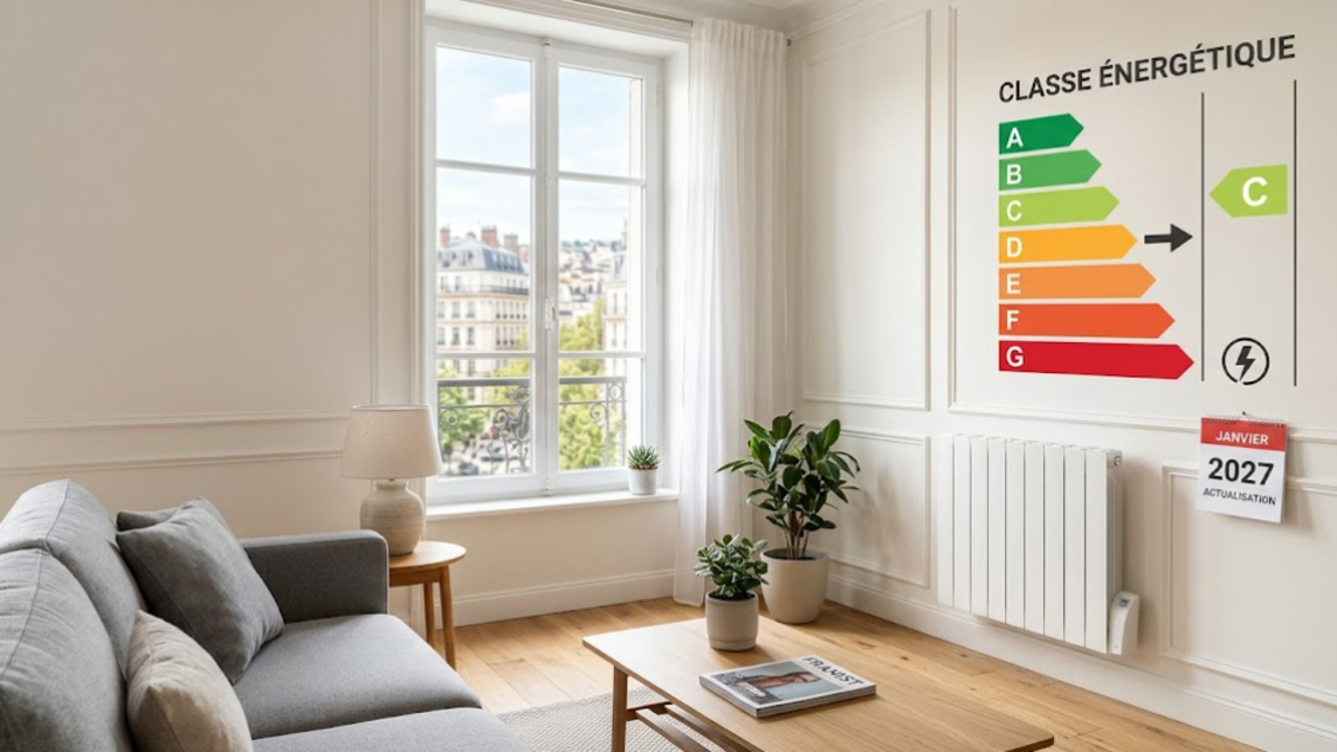 Logement chauffé à l’électricité illustrant l’évolution du classement DPE prévue en 2027.